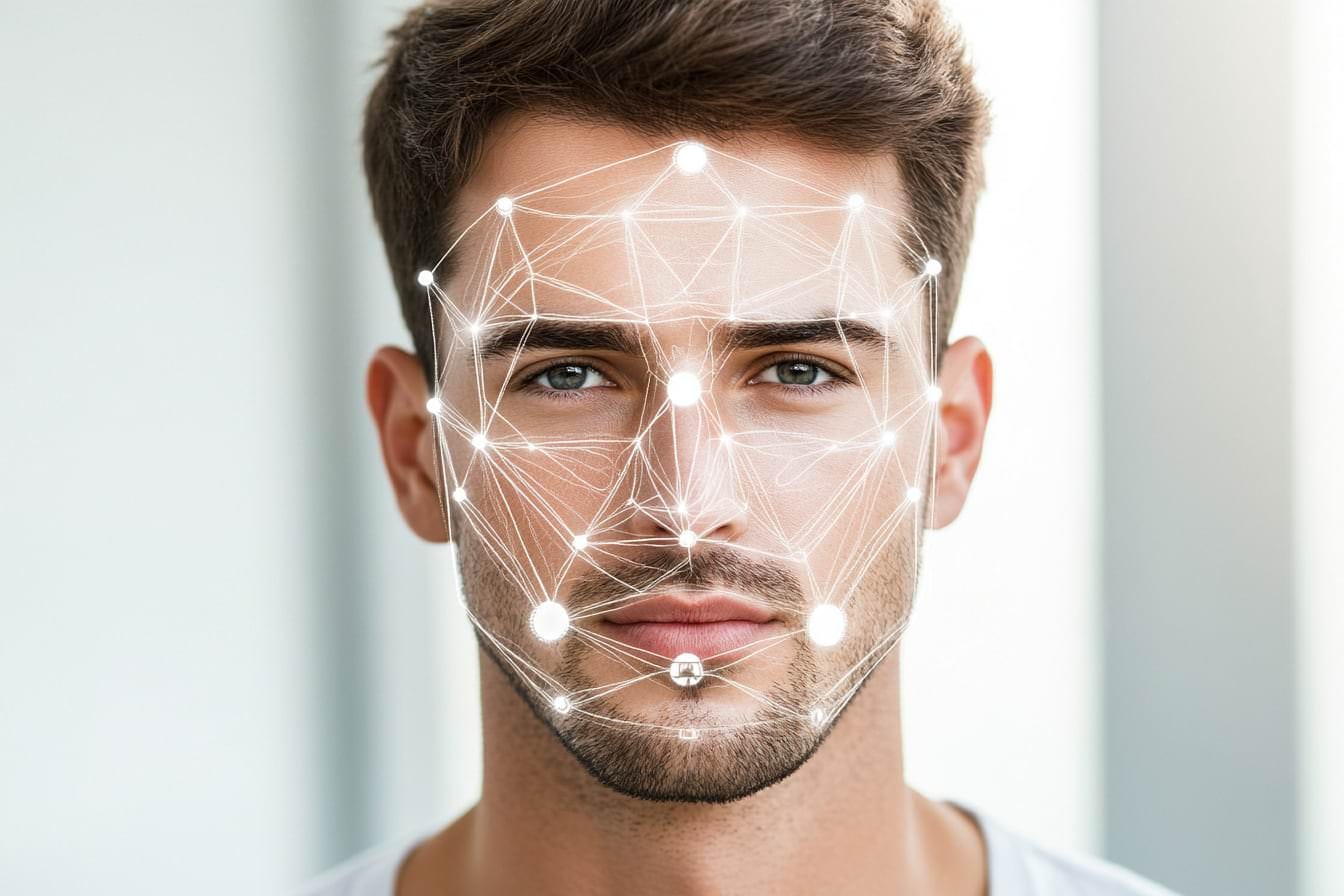 AI and Facial Recognition - Symbolic Image