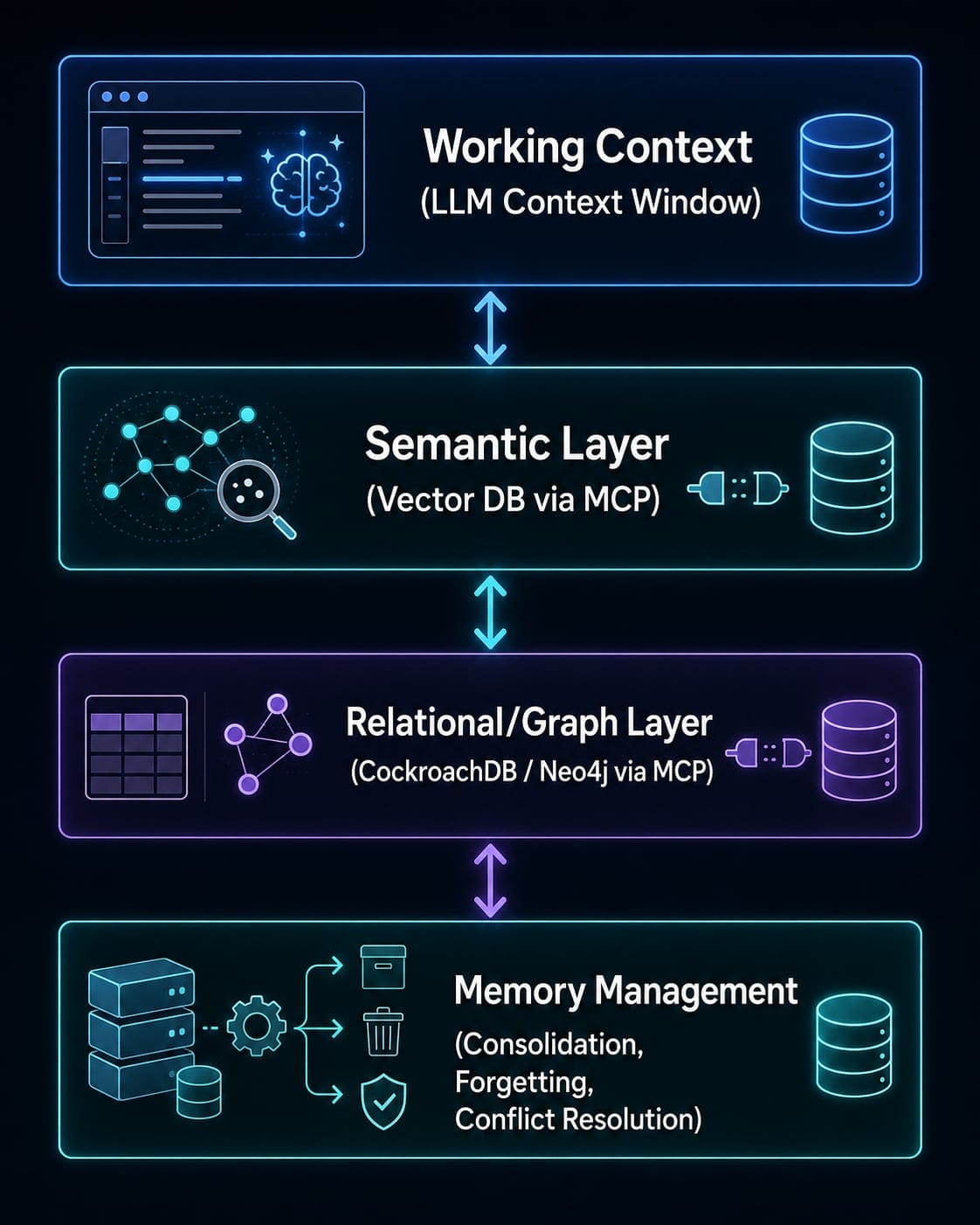 Agent Memory Stack Flowchart