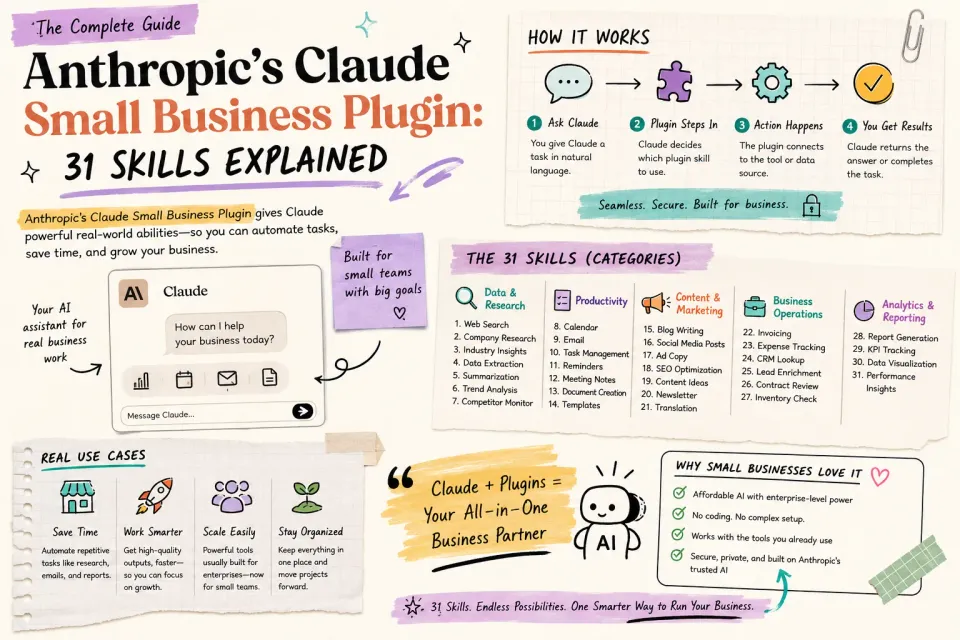 Anthropic's Claude Small Business Plugin: 31 Skills Explained